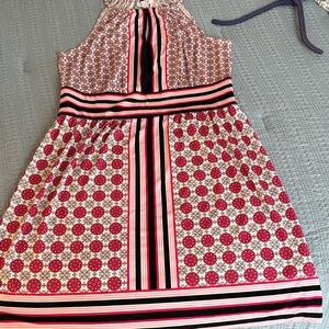 Stylish Halter Dress with Geometric Patterns